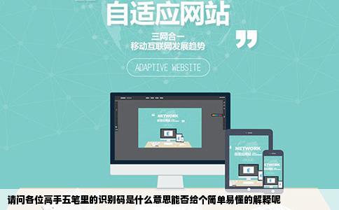 请问各位高手五笔里的识别码是什么意思能否给个简单易懂的解释呢