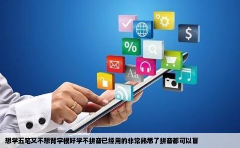 想学五笔又不想背字根好学不拼音已经用的非常熟悉了拼音都可以盲