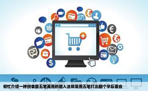帮忙介绍一种拼音跟五笔两用的输入法就是用五笔打出那个字后面会