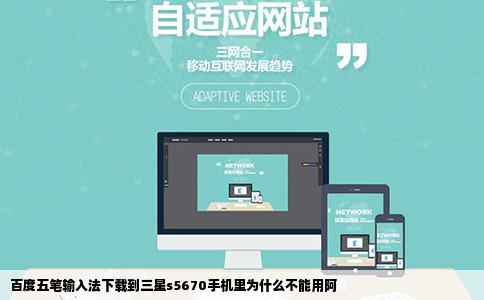 百度五笔输入法下载到三星s5670手机里为什么不能用阿