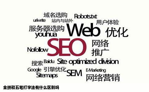 全拼和五笔打字法有什么区别吗