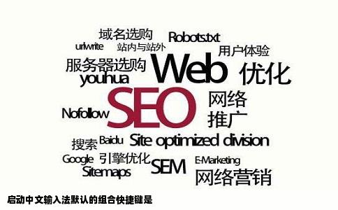 启动中文输入法默认的组合快捷键是