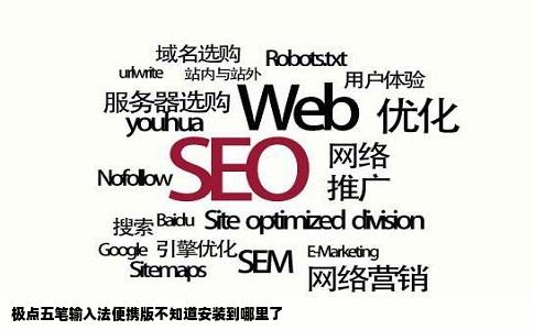 极点五笔输入法便携版不知道安装到哪里了