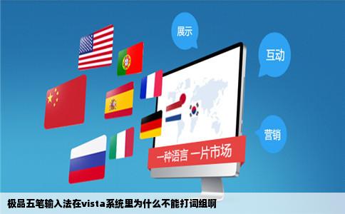 极品五笔输入法在vista系统里为什么不能打词组啊