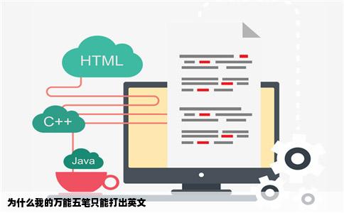 为什么我的万能五笔只能打出英文