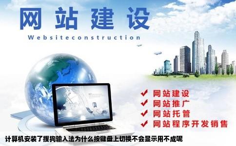 计算机安装了搜狗输入法为什么按键盘上切换不会显示用不成呢
