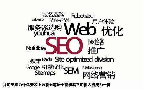 我的电脑为什么安装上万能五笔后不能和其它的输入法成为一体