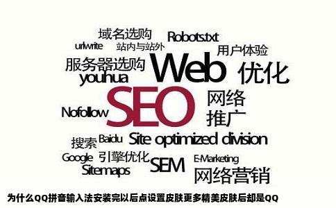 为什么QQ拼音输入法安装完以后点设置皮肤更多精美皮肤后却是QQ