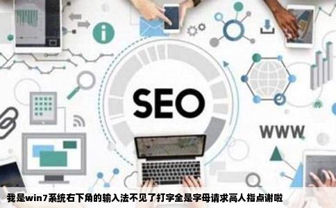 我是win7系统右下角的输入法不见了打字全是字母请求高人指点谢啦