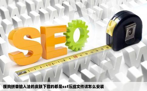 搜狗拼音输入法的皮肤下载的都是ssf压缩文件该怎么安装