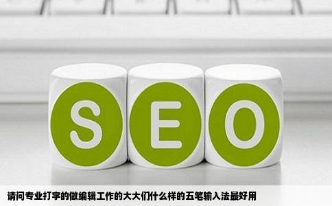 请问专业打字的做编辑工作的大大们什么样的五笔输入法最好用