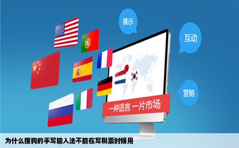 为什么搜狗的手写输入法不能在写税票时候用