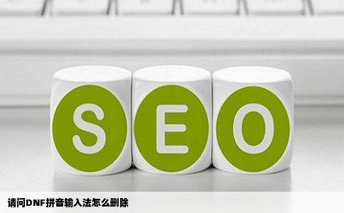 请问DNF拼音输入法怎么删除