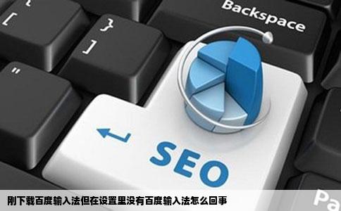 刚下载百度输入法但在设置里没有百度输入法怎么回事