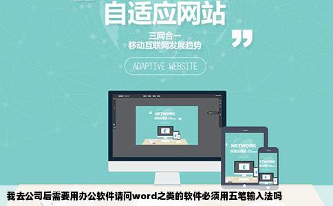 我去公司后需要用办公软件请问word之类的软件必须用五笔输入法吗