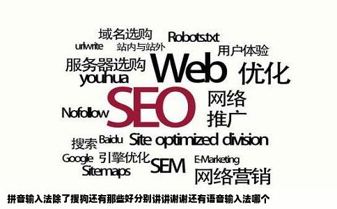 拼音输入法除了搜狗还有那些好分别讲讲谢谢还有语音输入法哪个