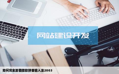 如何完全卸载微软拼音输入法2003