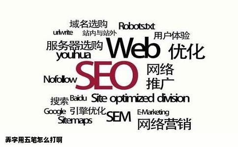 弄字用五笔怎么打啊