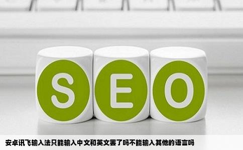 安卓讯飞输入法只能输入中文和英文罢了吗不能输入其他的语言吗