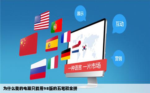 为什么我的电脑只能用98版的五笔和全拼