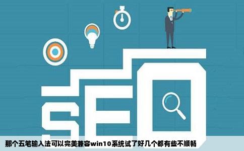 那个五笔输入法可以完美兼容win10系统试了好几个都有些不顺畅