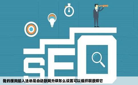 我的搜狗输入法总是自动联网升级怎么设置可以组织啊很烦它