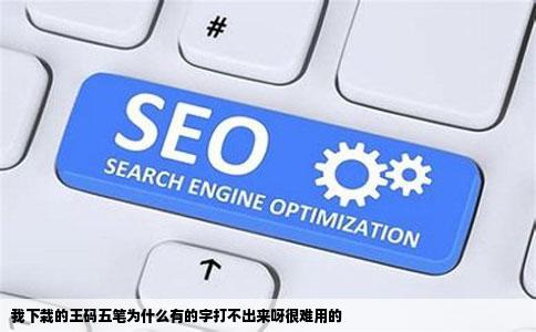 我下栽的王码五笔为什么有的字打不出来呀很难用的
